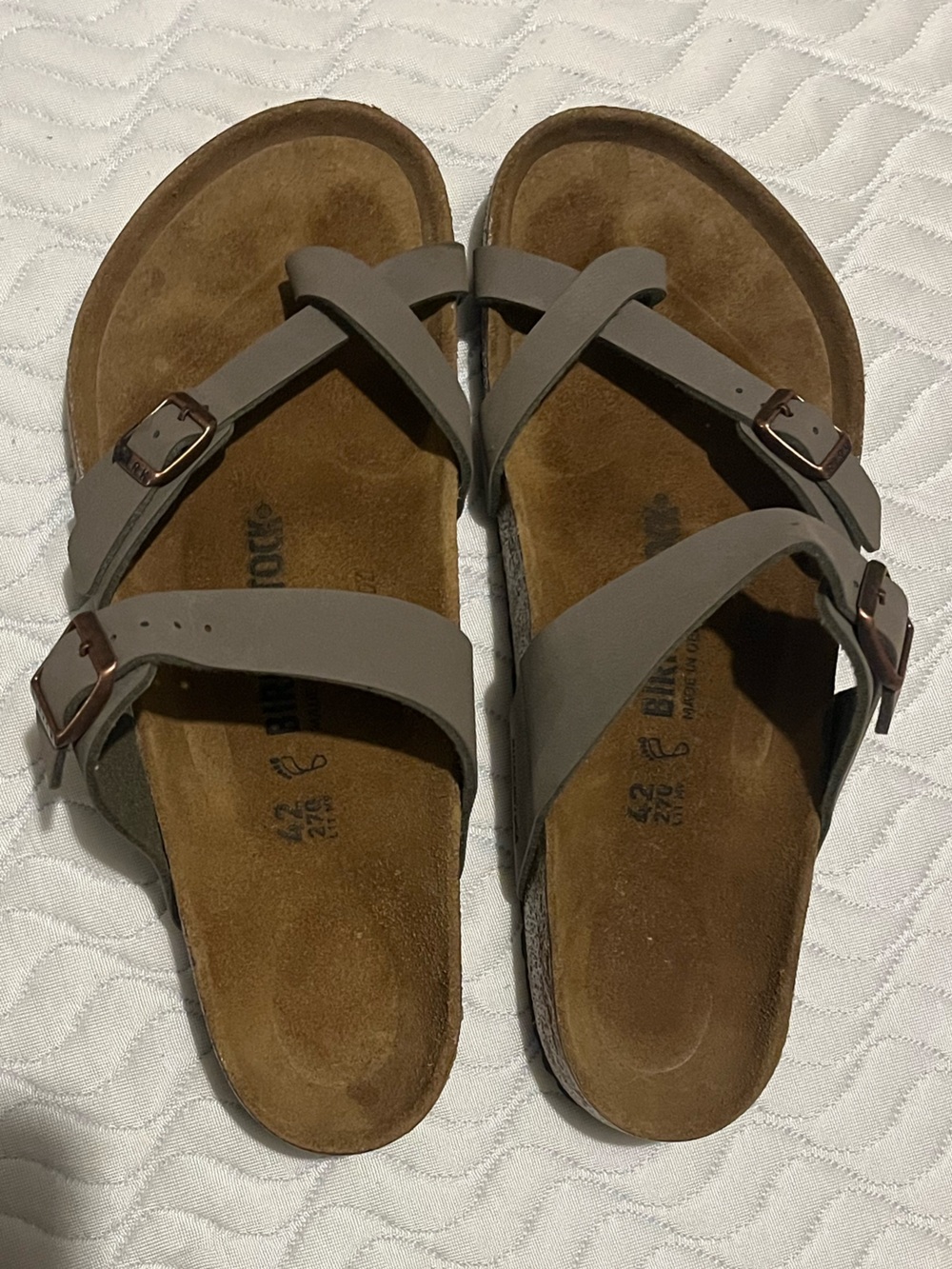 Birkenstock Mayari Crisscross Buckle Sandals Size 42
